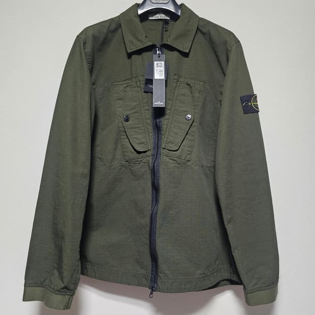 스톤아일랜드 헤비 듀티 코튼 립스탑 가먼트 다이드 오버셔츠  (새 상품)