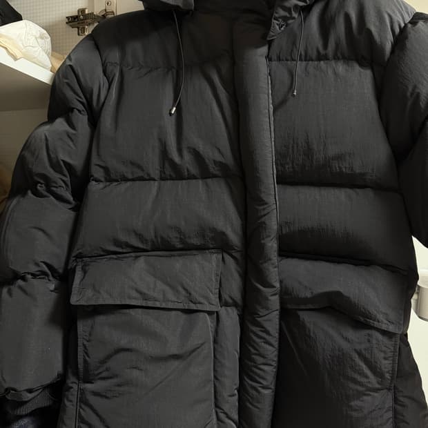 파사드패턴 라메주 패딩 M 블랙 (1회 단기간 착용)