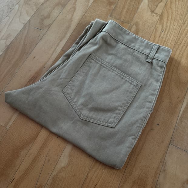 유니폼브릿지 코튼 팬츠 베이지 M