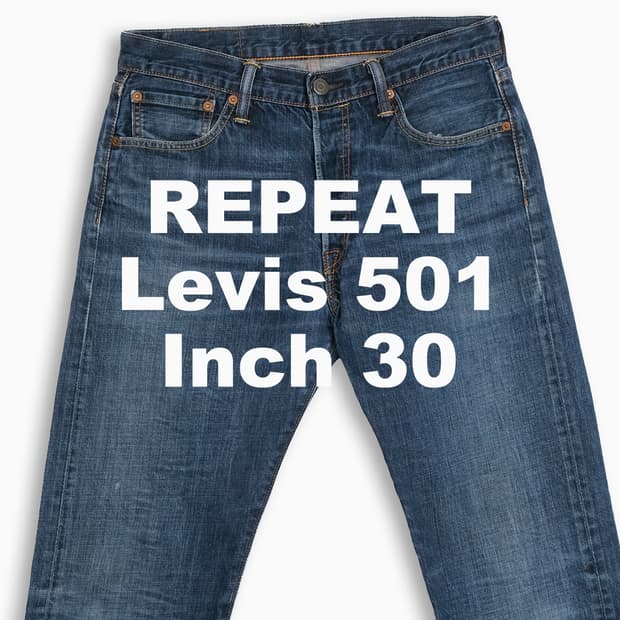 빈티지 리바이스 501 진청 30 인치 LV50132438