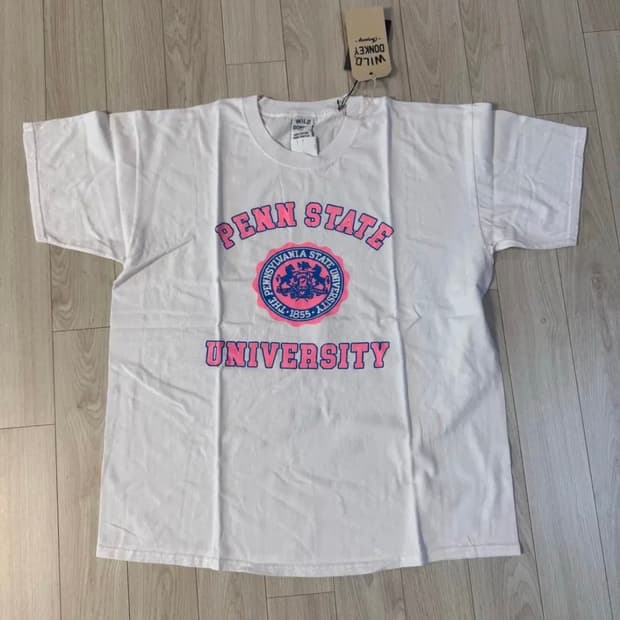 와일드동키  펜 스테이트 티셔츠 L (새상품)
