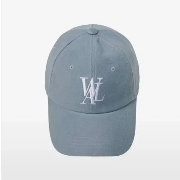 [M]우알롱 logo ball cap dusty blue