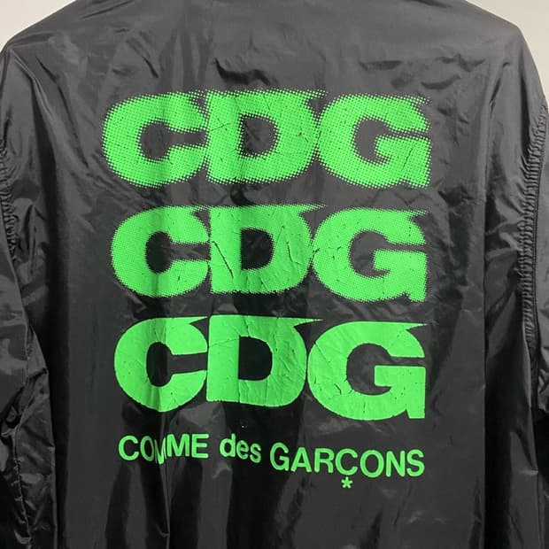 꼼데 코치자켓 S 사이즈 네온 프린팅