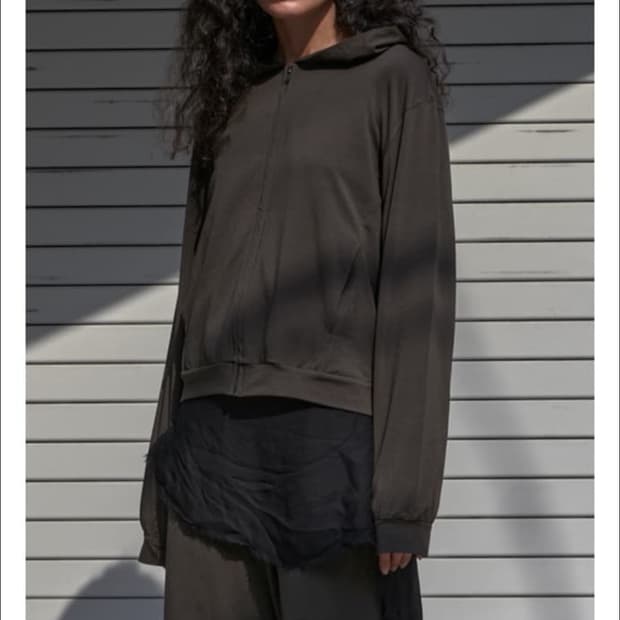 머듈 후드 집업 후디 올리브 4