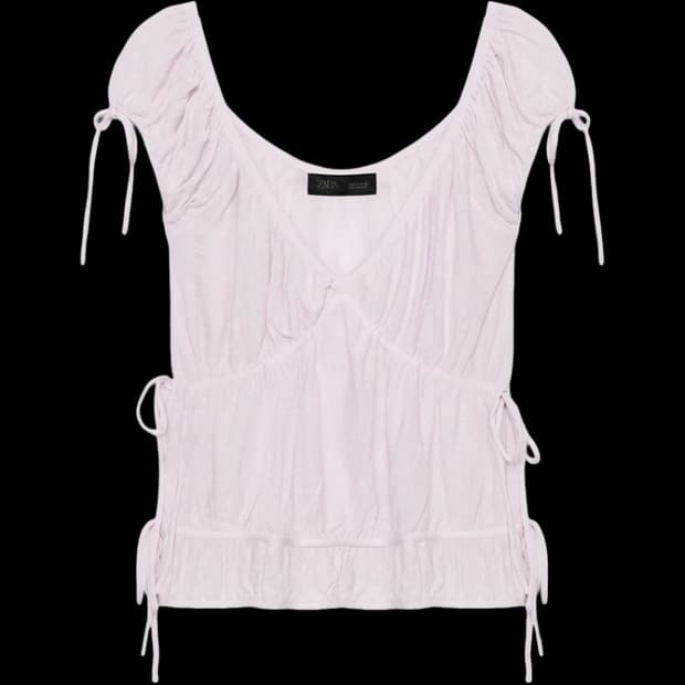 [zara] romantic bow top