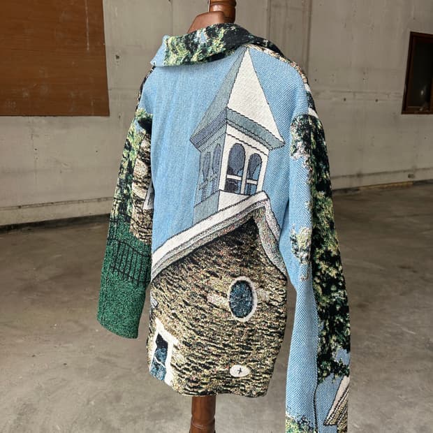 빈티지 블랭킷 자켓