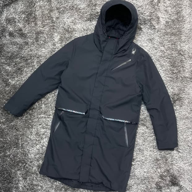 스파이더 남성 유틸리티 롱 다운 패딩 자켓 (XL)