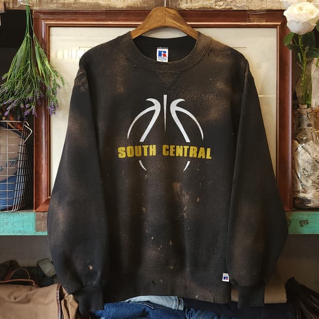 90s 러셀 맨투맨 빈티지 스웻셔츠 러셀 썬페이딩 s