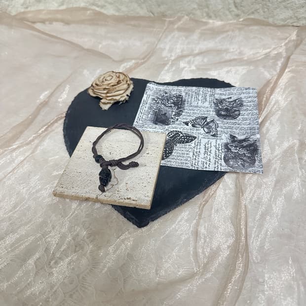 빈티지  해골  팔찌