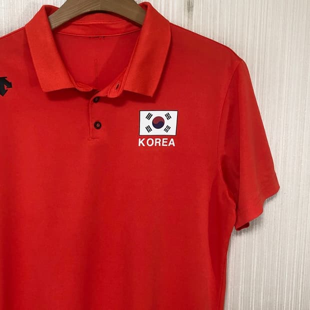데상트국대 국대KOREA 국대폴로티셔츠 95 오렌지