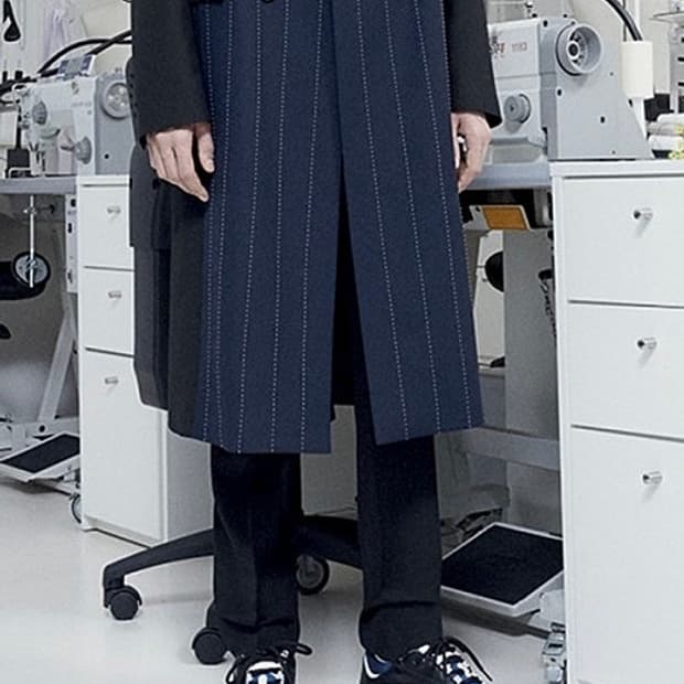 디올옴므 B22 청키 러너 그라데이션 블루