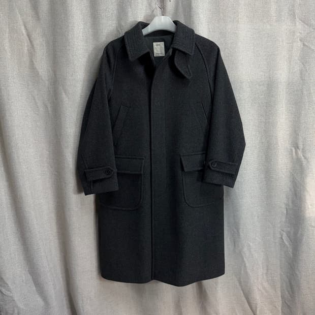 어나더오피스 보이저 발마칸 롱 코트 (Heather Charcoal)