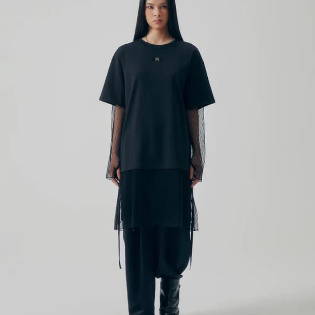 트리밍버드 Layered Lace Long Sleeves [Black]