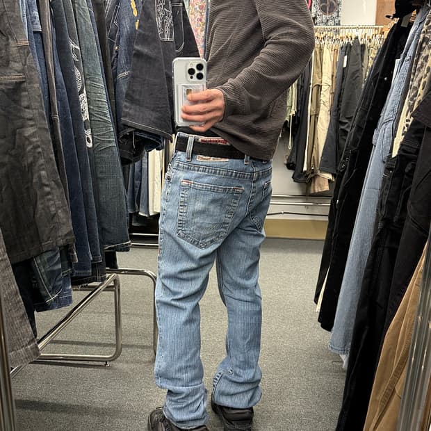 33) 트루 릴리전 LOGAN y2k 데님팬츠