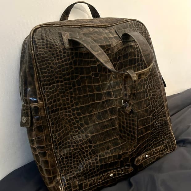 Python Leather Big Size Bag