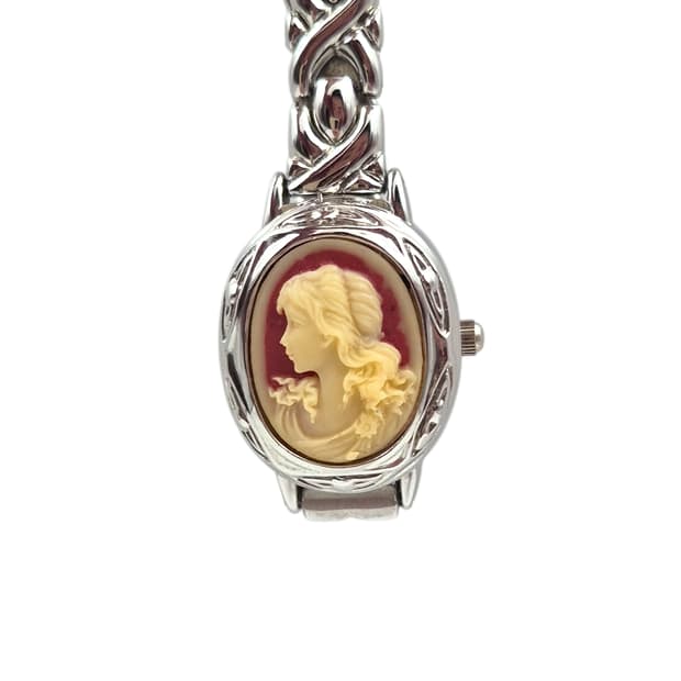 80s 마바 오발 미러 카메오 손목시계