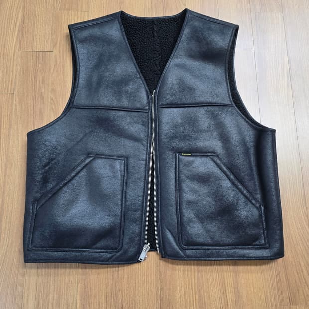 (XL) 슈프림 리버시블 포우 셔링 베스트 조끼