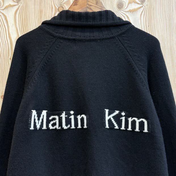 마뗑킴 스펠포인트 니트 집업