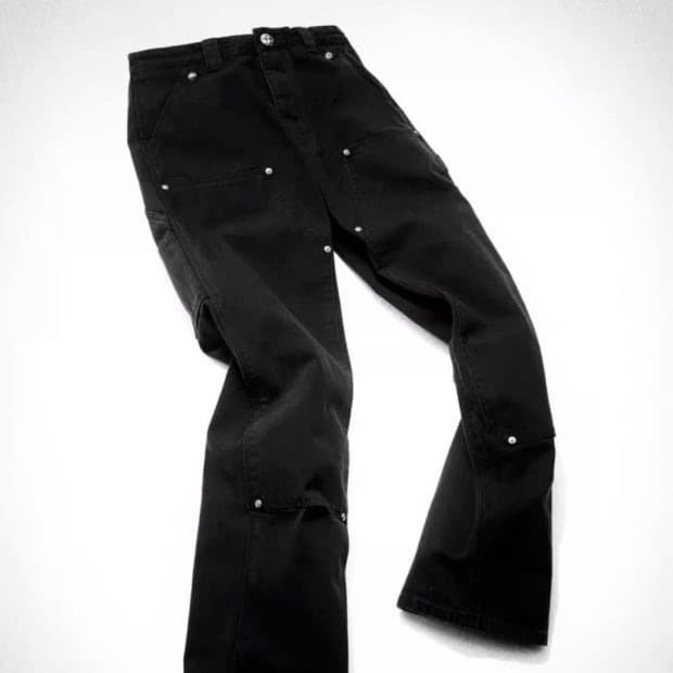 크롬하츠 카펜터 더블니 팬츠 블랙 34