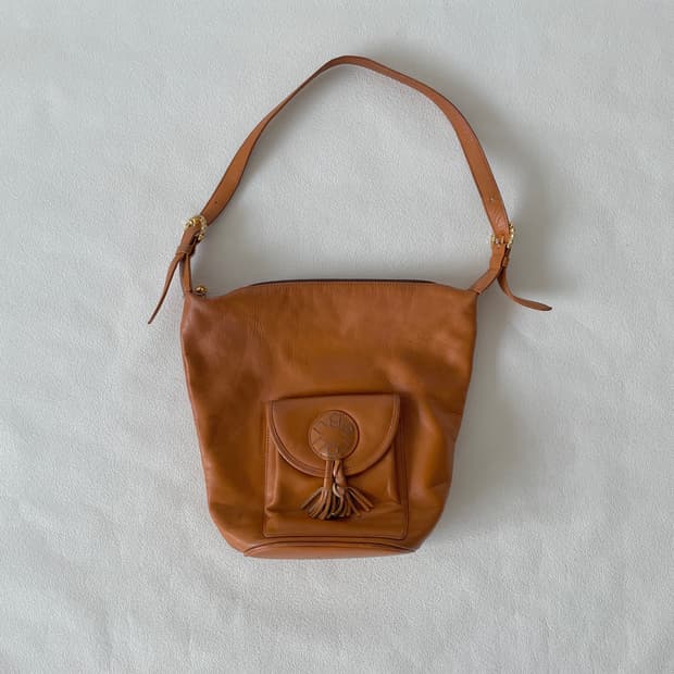 Pre owned 레더 숄더백