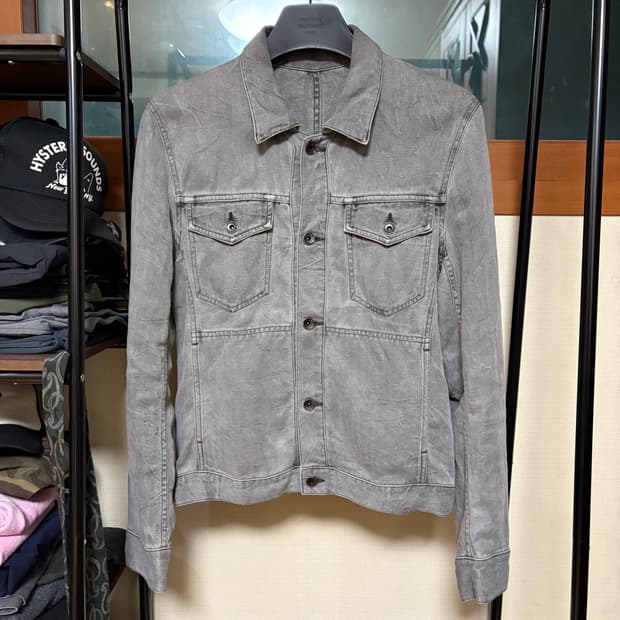 Attachment 어태치먼트 그레이 린넨 자켓