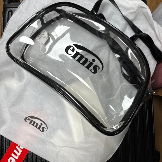 이미스 emis 투명 숄더백
