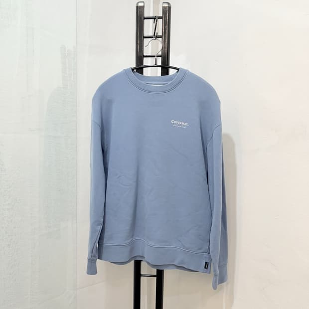 (S)커버낫 covernat 블루맨투맨 스웻셔츠 (기모x) 2976