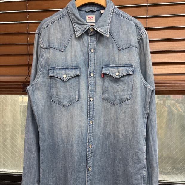 Levis 리바이스 빈티지 웨스턴 데님 중청 셔츠