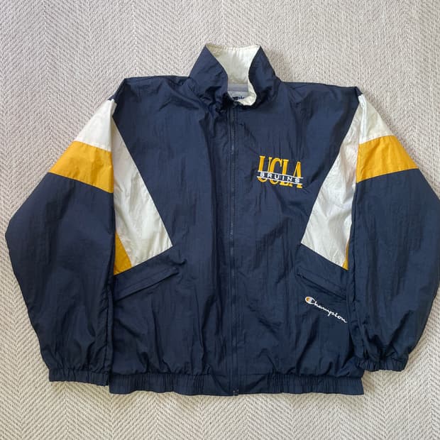 챔피온 UCLA 브루인스 컬러블록 나일론 윈드브레이커 