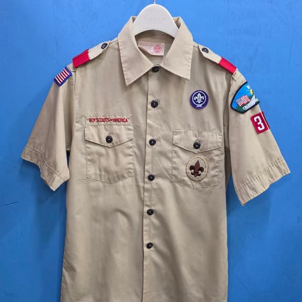 8090s 오리지널 BSA 공식 소속 패치셔츠