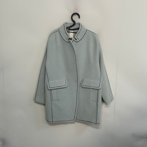 한섬 오즈세컨 소라색 코트 55 