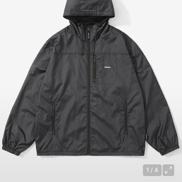 예스아이씨 윈드브레이커 체크 바람막이 L