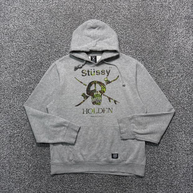 Name : 스투시 홀덴 시그니처로고 그레이컬러 후드티 :) 