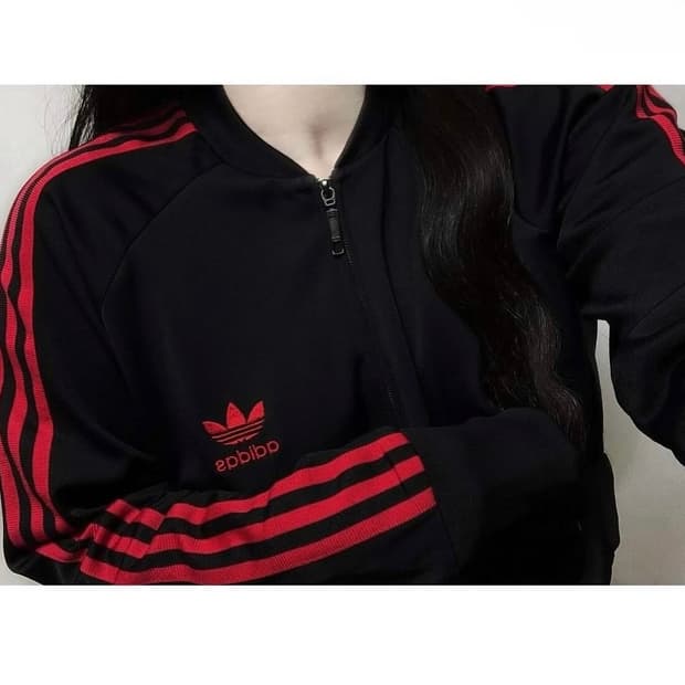 🐰아디다스 검빨 여리핏 부들 져지❤️