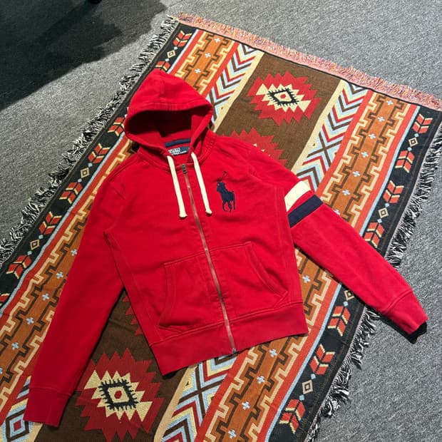 폴로 빅포니 사이드라인 빈티지 후드집압