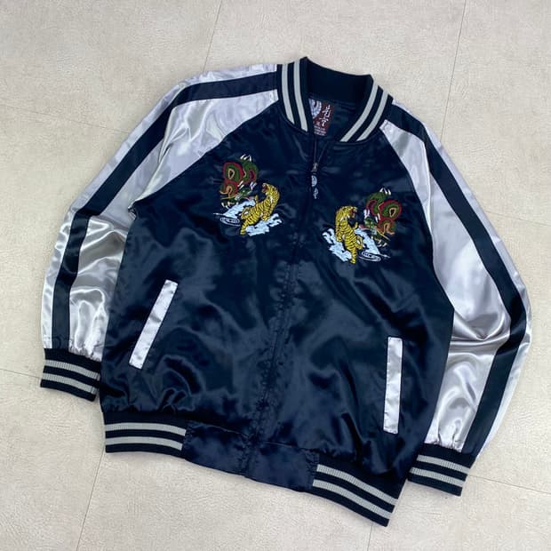 코쿄 JPN 빈티지 풀 자수 스카잔 자켓 (105)