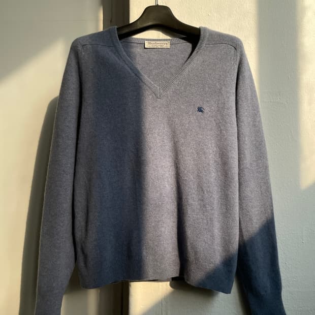 버버리 크레스트 로고 램스울 니트 