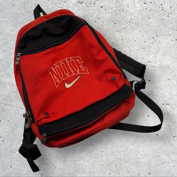 올드 나이키 빈티지 레드 백팩 가방
