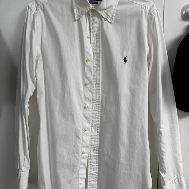 랄프로렌 슬림핏 옥스포드 셔츠 흰색 S 여자도맞음 반택포