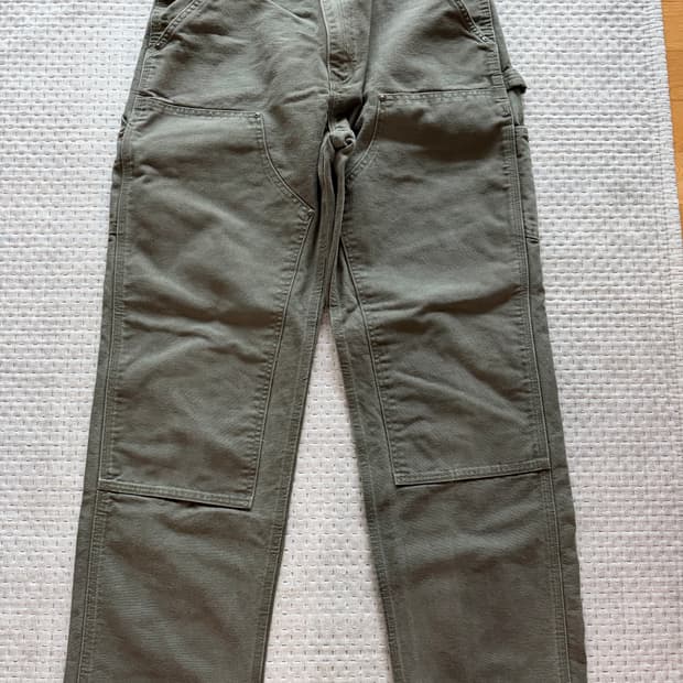 [34] 칼하트 더블니 워크팬츠 b136 모스