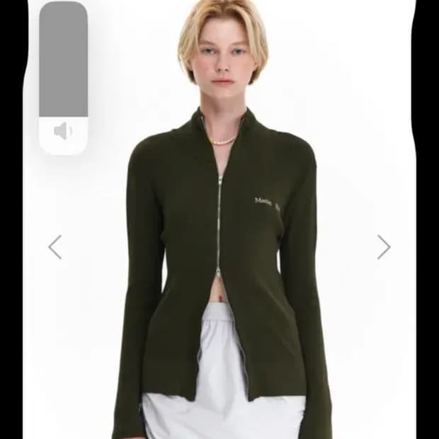 마뗑킴 피티드집업 블랙