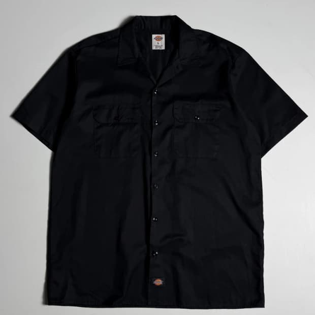 디키즈 1574 블랙 반팔 워크 셔츠 R2924