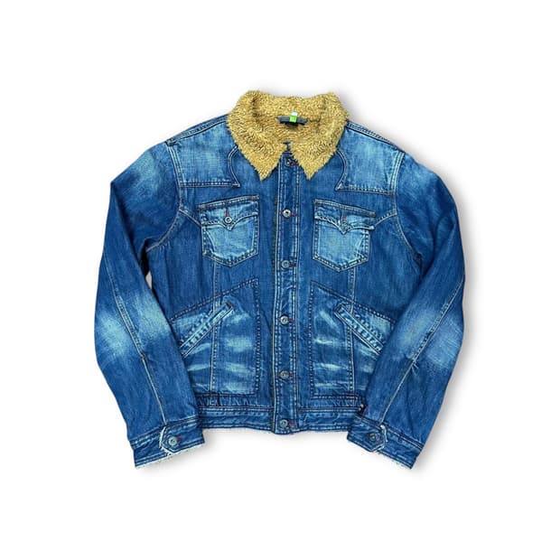 디젤 웨스턴 쉐르파 데님 자켓