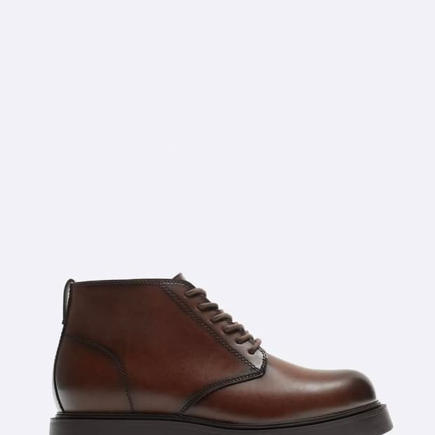 자라 레이스업 볼륨 부츠 41