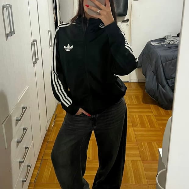 아디다스 파이어버드 구형 져지 블랙 - 110