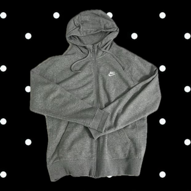 나이키 후드집업 그레이