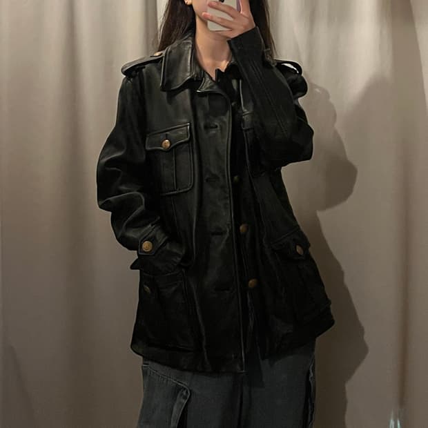 PERI GORD 소가죽 자켓