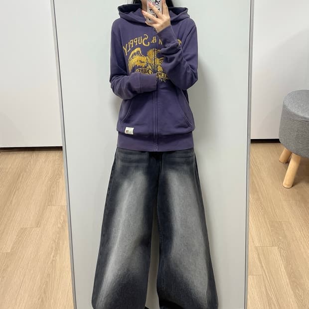 랄프로렌 데님앤서플라이 빅로고 후드집업