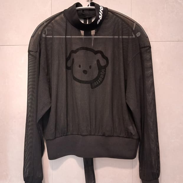 파사디 정품 여성 시스루 스타일 긴팔 반목티 90 사이즈