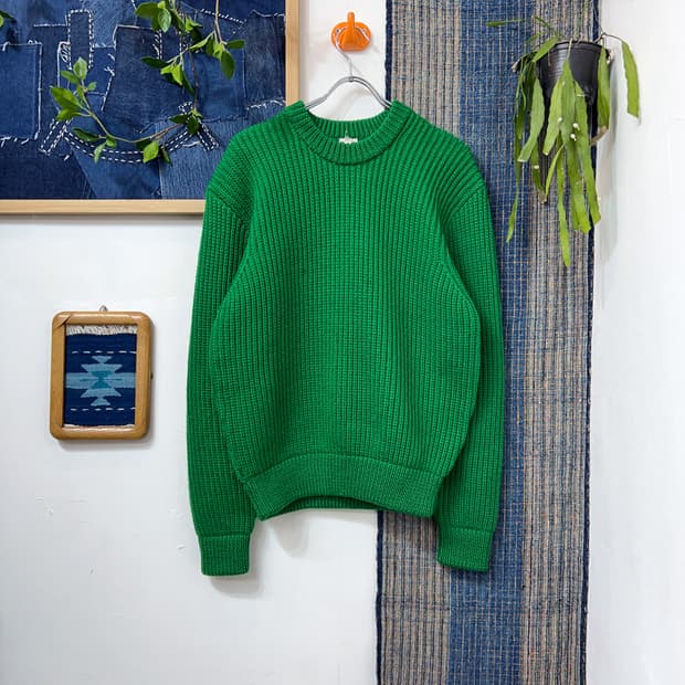 MAKTRE    Green Heavy Wool Knitwear